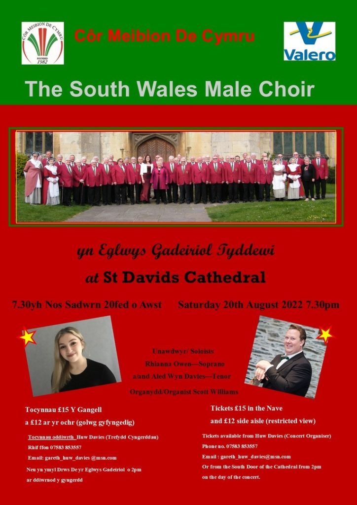Cyngerdd Cor Meibion De Cymru - South Wales Male Voice Concert