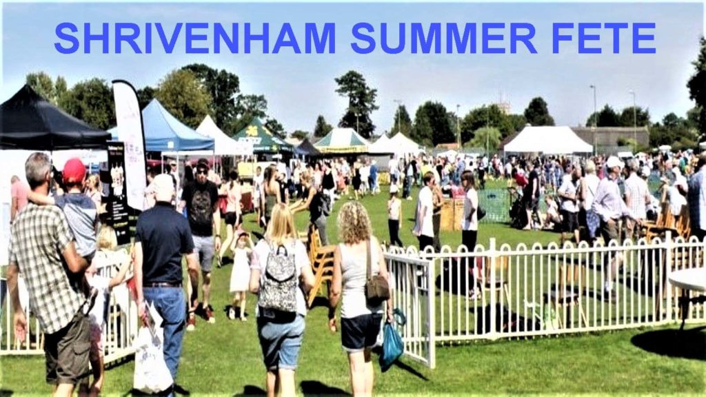 Shrivenham Village Summer Fete, Bank Holiday Weekend Saturday 27 August