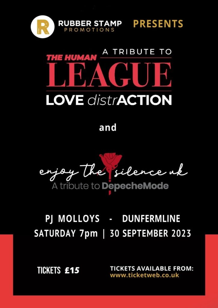 Tributes To The Human League and Depeche Mode - Love Distraction and Enjoy The Silence UK